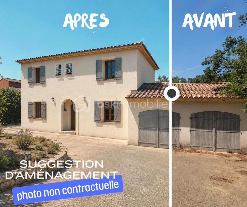 Maison familiale de caractère  165 m²  Terrain de 2 068 m² en restanques  Fort potentiel