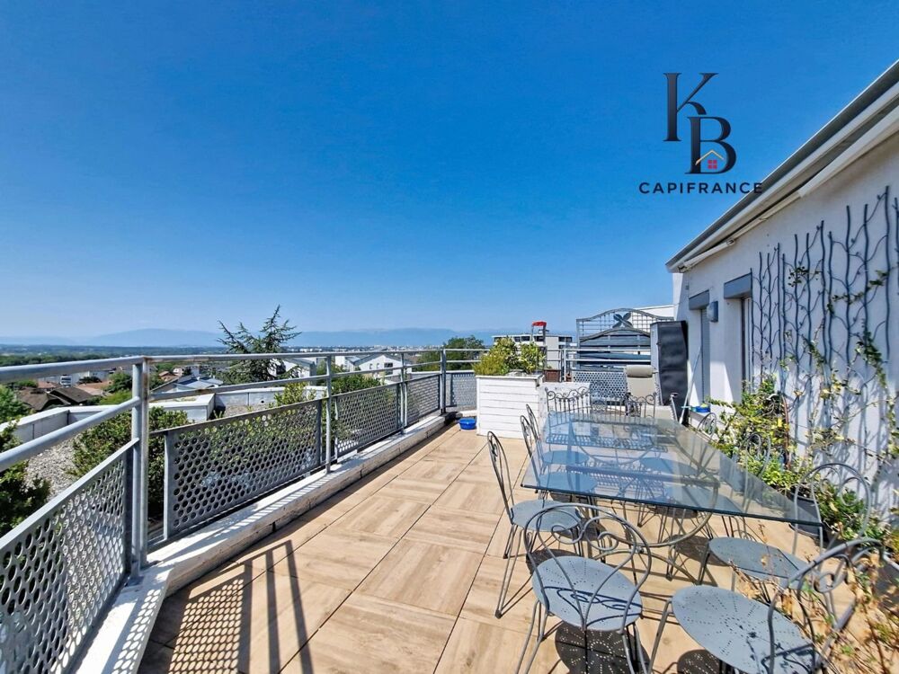Vente Appartement ANNEMASSE – T3 de 84,5 m² – 6e étage – Terrasse de 33 m² – Vue panoramique – Garage Annemasse