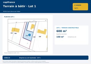  Terrain à vendre 600 m²