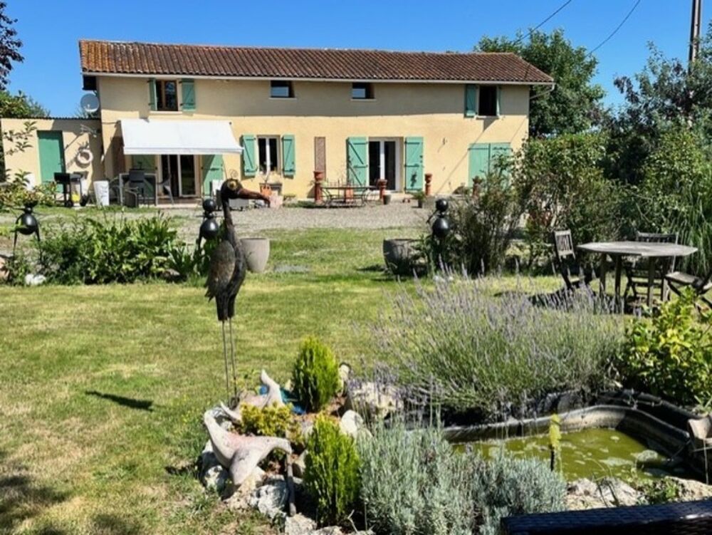 PLAISANCE (32) proche ;Belle MAISON DE CAMPAGNE XIX de 115m2 environ SANS TRAVAUX, lumineuse, sur un terrain arboré et potager d