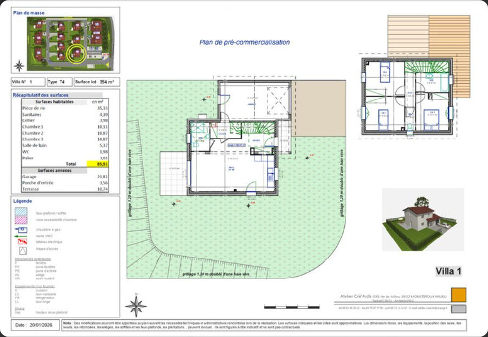maison à vendre 4 pièces CLONAS SUR VAREZE (38)