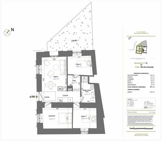  Appartement � vendre 4 pi�ces 61 m�