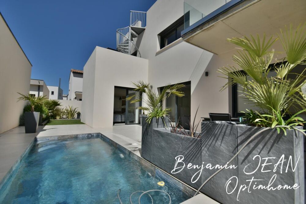 Sérignan  Propriété contemporaine dexception avec piscine Bali et rooftop panoramique