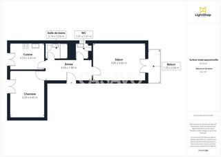  Appartement � vendre 2 pi�ces 54 m�