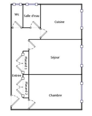  Appartement � vendre 2 pi�ces 55 m�