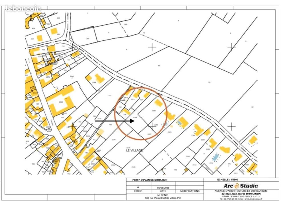 Vente Terrain Terrain à vendre de 1000  Proche de villers-pol (59) Villers pol