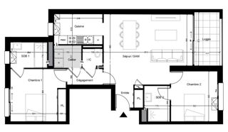  Appartement � vendre 4 pi�ces 82 m�