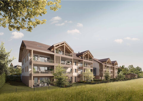   FETERNES T4 82 m�, jardin avec terrasse, cellier, garage et stationnement (74500) Appartement - 4 pi�ce(s) - 82 m�