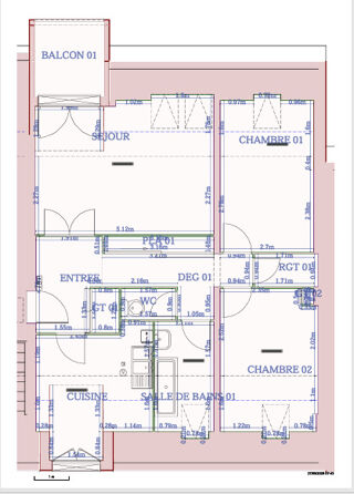  Appartement � louer 3 pi�ces 71 m�