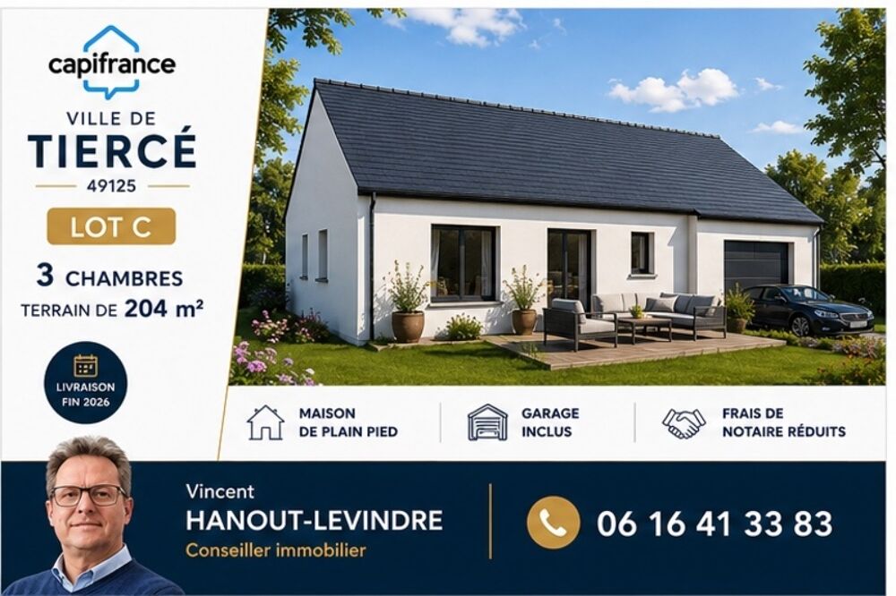 Maison à vendre 5 pièces TIERCE (49)
