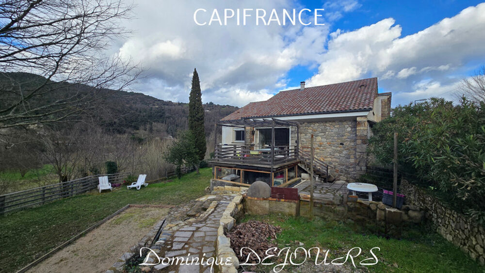 Ardèche, dans la belle Vallée de lEyrieux  Saint-Fortunat-sur-Eyrieux  Au bord de la voie douce La Dolce Via - Grande maison,
