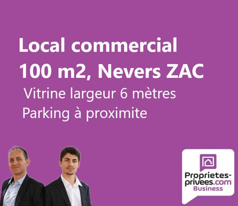 NEVERS ZONE COMMERCIALE - LOCAL COMMERCIAL 100 M², A LOUER 1900 58000 Nevers