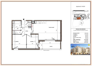  Appartement � vendre 3 pi�ces 61 m�