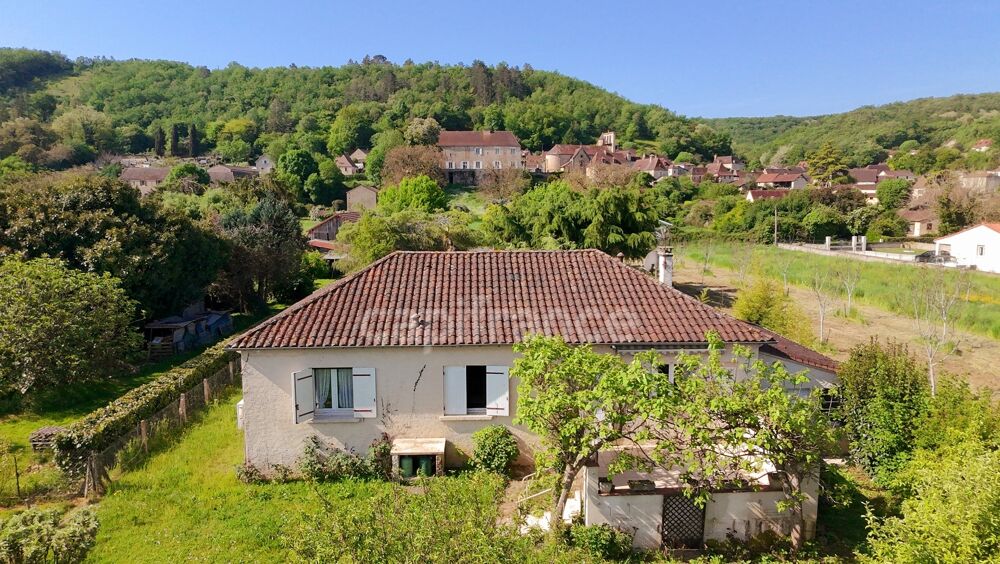 Maison 108m², 4 pièces, 3 chambres, Garage, beau jardin arboré et ensoleillé, équipement neuf, Allas-les-mines