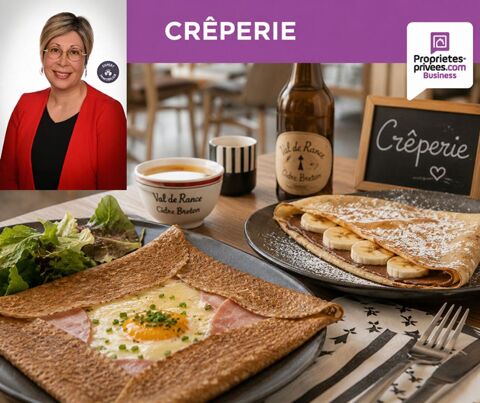   ST MALO / MONT ST MICHEL  -  RESTAURANT CRÊPERIE 110 COUVERTS, TERRASSE,  200 m² 