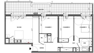  Appartement à vendre 4 pièces 82 m²