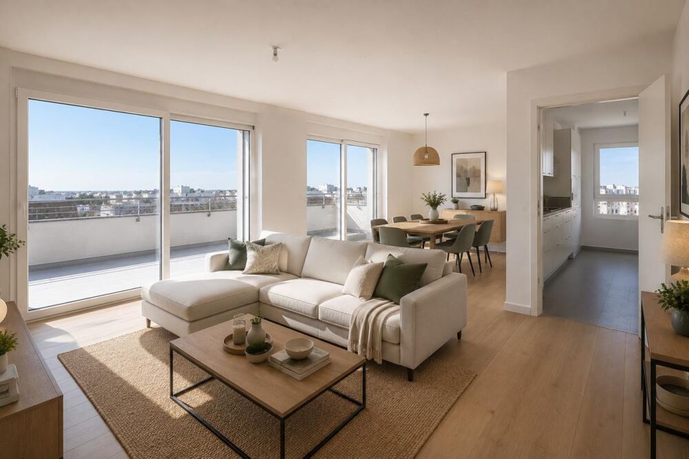 Vente Appartement Magnifique 4 pièces au 5? et dernier étage avec une superbe terrasse de 28 m² en plein centre-ville de Nanterre Nanterre