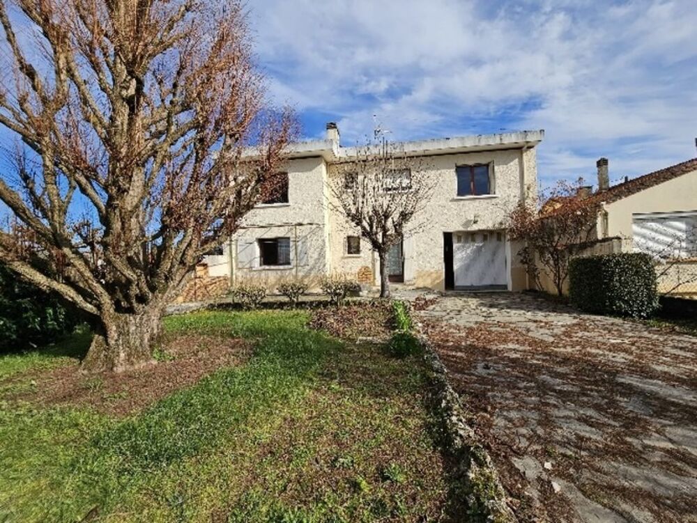 24100 - BERGERAC - MAISON INDIVIDUELLE 5 PIECES - 2 GARAGES - 2 PUITS - TERRAIN DIVISIBLE DE 970 M2