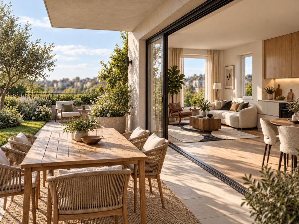 T4 OPTIMISÉ AVEC GRANDE TERRASSE / ESPACE VERT + PARKINGS  MASSY OPÉRA