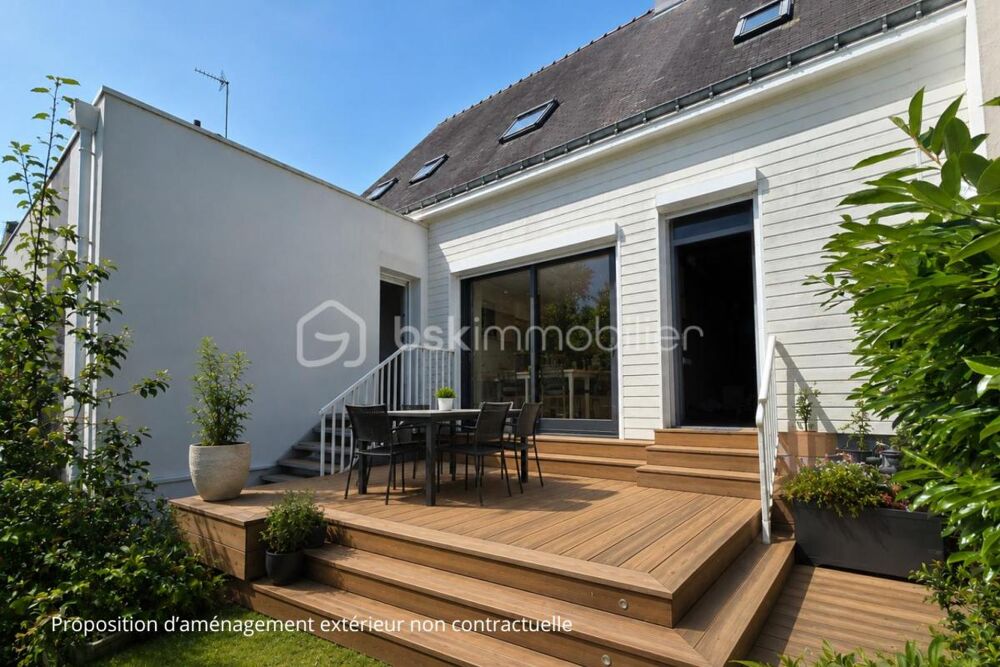 Vente Maison Lorient – Maison familiale de 124,50 m² avec vie de plain-pied, quatre chambres, Garage et Jardin Lorient