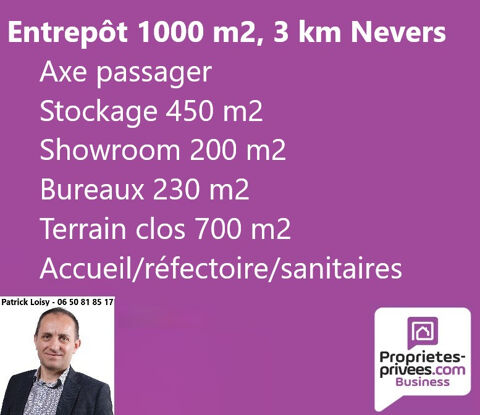 SECTEUR NEVERS - LOCAL D'ACTIVITE 1.000 M², TERRAIN SECURISE 239000 58000 Nevers