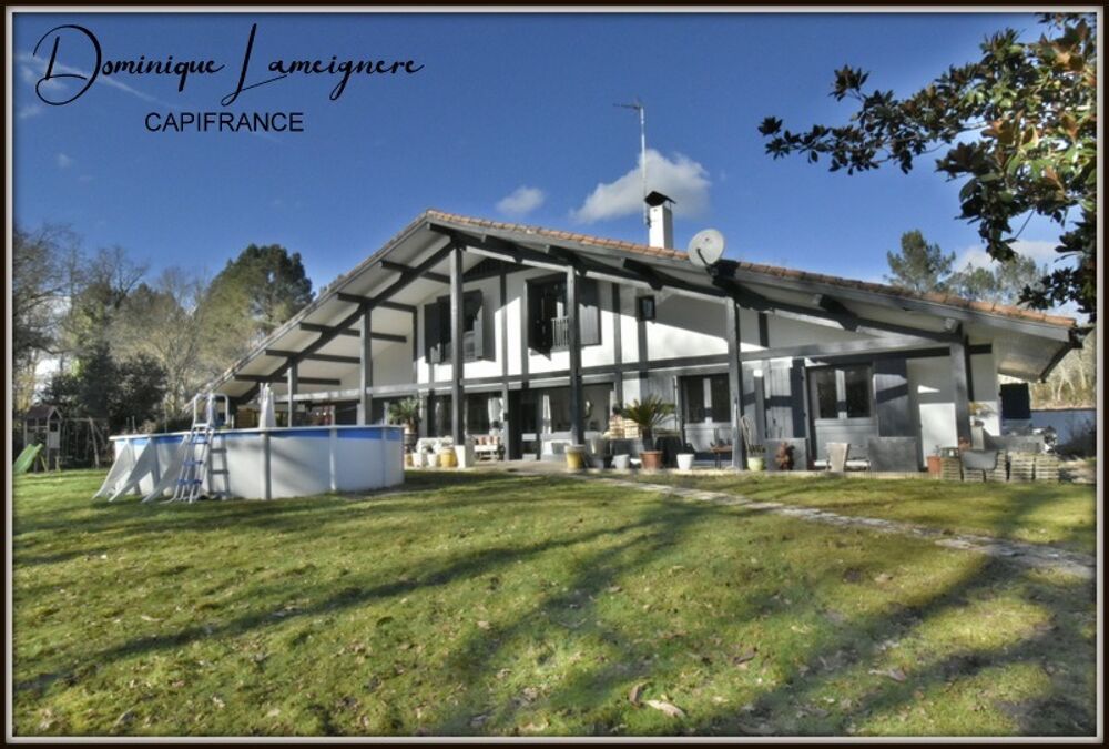 PROCHE DAX ( Mi-Chemin entre Dax & Mont de Marsan ) - MAGNIFIQUE VILLA LANDAISE de 266 m2 - 7 CHAMBRES