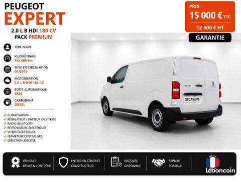 Expert 1&deg; Main / 2L B HDI 180cv L1H1 EAT8 BVA PREMIUM CLIM/CAMERA/L 2019 occasion 60430 Abbecourt