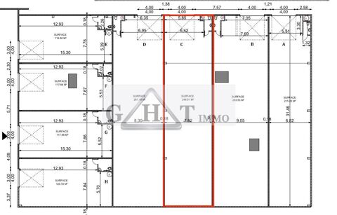   ENTREPOT 246M2  A LOUER BONDOUFLE 