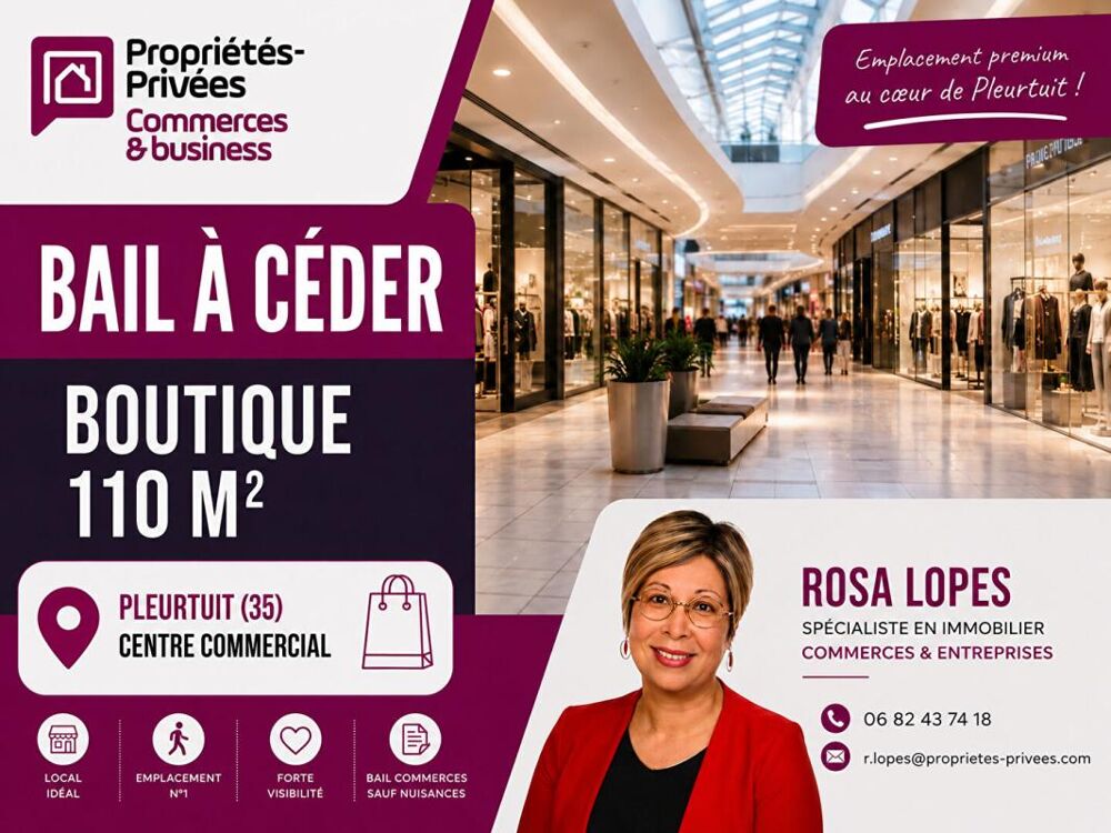   ILLE-ET-VILAINE - PLEURTUIT  35730 - LOCAL COMMERCIAL 110 m2 