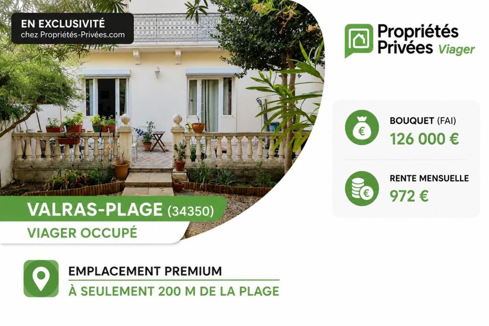 Maison de maître Valras Plage 6 pièce(s) 148 m2