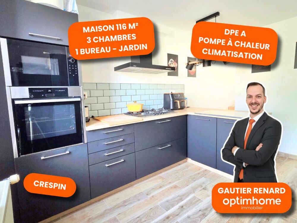 Maison 6 pièces 116 m² · à Crespin · 116 m² · 169 000 €