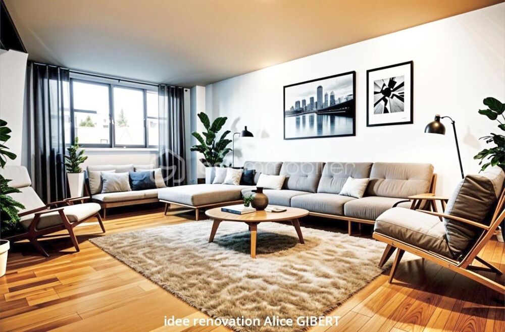 A vendre 3 pièces lumineux avec grand balcon et travaux à prévoir