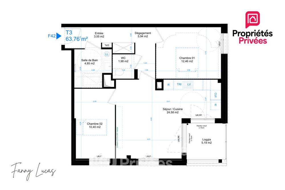 Vente Appartement APPARTEMENT GIF-SUR-YVETTE - T3 DE 63.76 m² AVEC LOGGIA Gif sur yvette