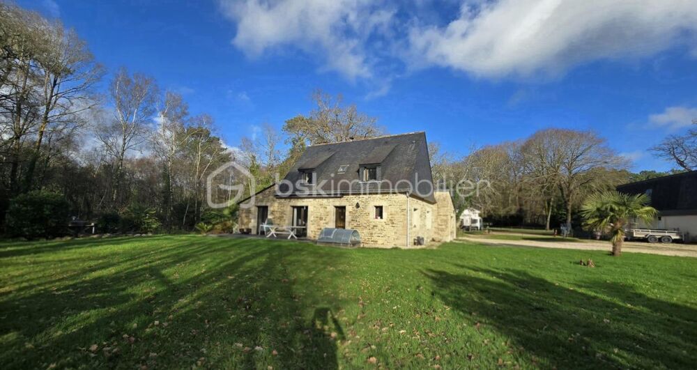 Maison 128 m²  4 chambres  Terrain 1 600 m²  Plumergat