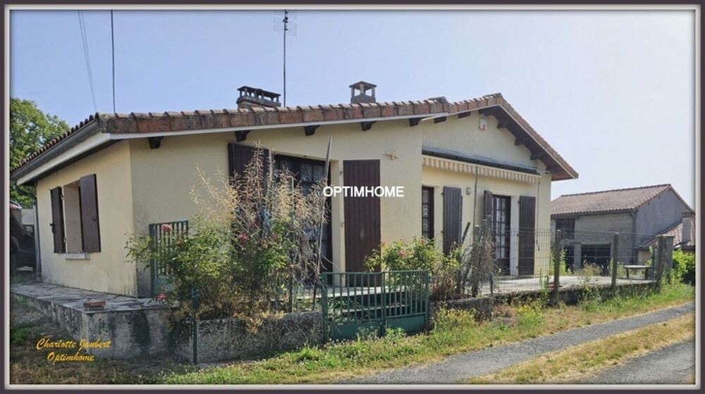 Maison à vendre 5 pièces Proche de BROSSAC (16)