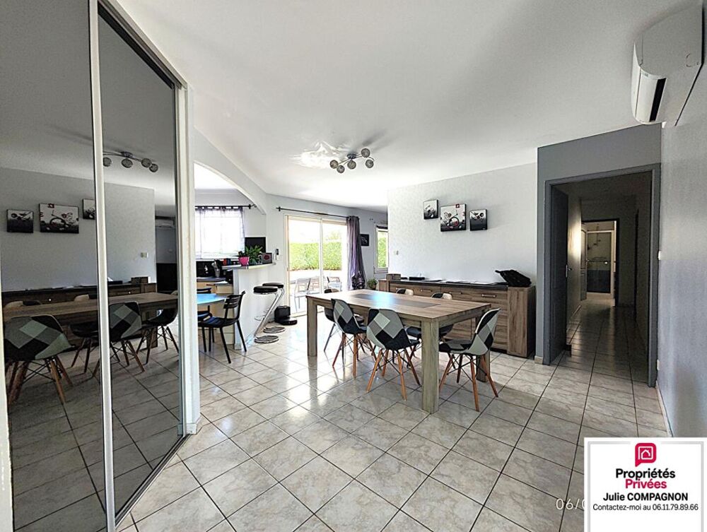 Maison de Plain-pied 120 m² - 5 chambres - garage et terrain