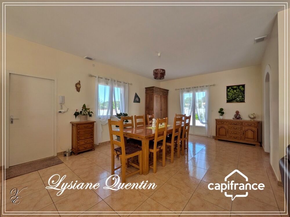 PROCHE NARBONNE, MAGNIFIQUE VILLA DE PLAIN-PIED D'ENVIRON 134 M² AVEC GARAGE DE 40M²