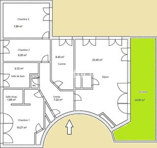  Appartement � vendre 4 pi�ces 85 m�