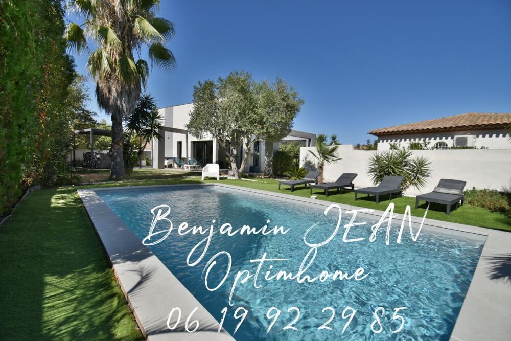 Vente Maison SÉRIGNAN – ÉLÉGANTE CONTEMPORAINE AVEC PISCINE DANS UN CADRE PRIVILÉGIÉ Serignan