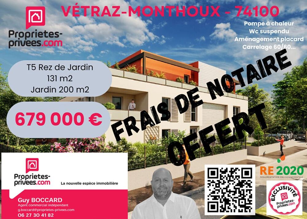 Appartement 5 pièces 131 m² · à Vetraz Monthoux · 131 m² · 679 000 €