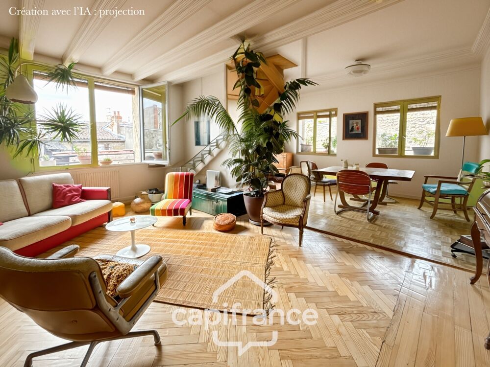 Bordeaux / Quartier St Michel - Apt spacieux et au calme / Duplex - Jardin partagé - local velo