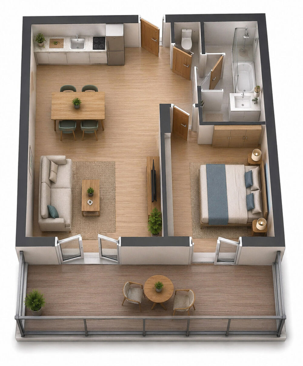 Vente Appartement APPARTEMENT T2 AVEC TERRASSE PLEIN SUD - EXCELLENTE RENTABILITÉ - À LACANAU (33) Lacanau