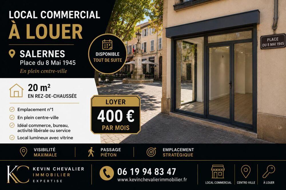   EXCLUSIVITE SALERNE - LOCAL LOCAL COMMERCIAL  20 m² 