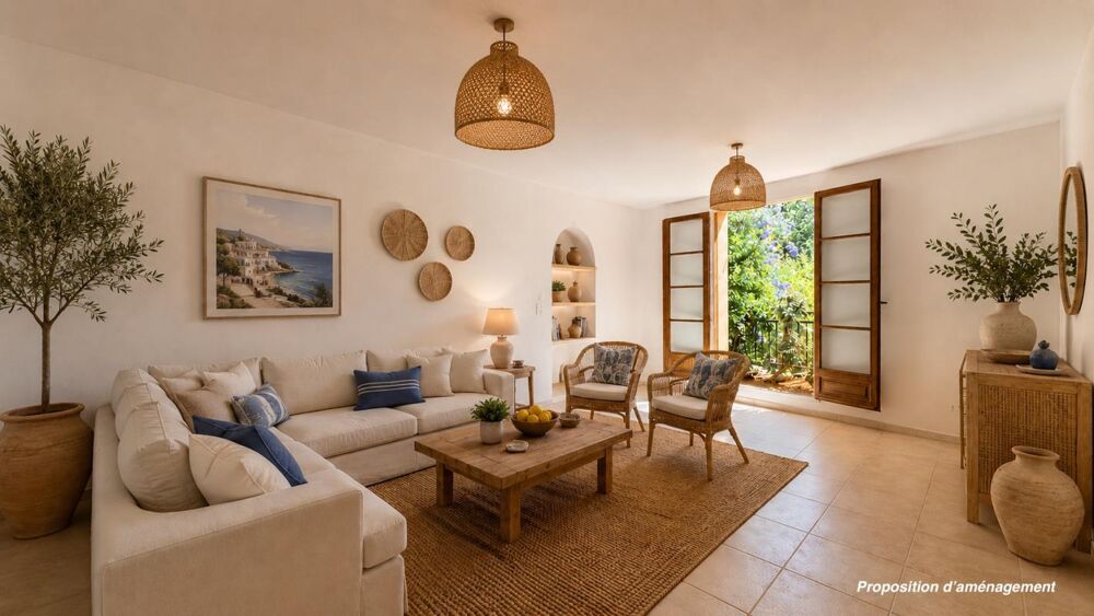 Grimaud - Appartement en duplex avec vue sur la plaine