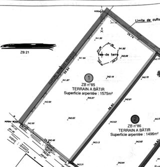  Terrain à vendre 1575 m²