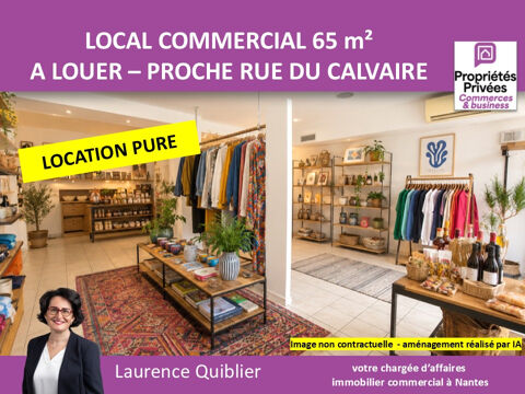 44000 NANTES - LOCAL COMMERCIAL 65 M&sup2; A LOUER PROCHE CALVAIRE - FELTRE 2200 44000 Nantes