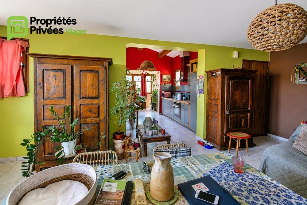 Vente Villa BARJAC  GOUDARGUES  VIAGER OCCUPÉ 1 TÊTE  VILLA 2011 DE 95,4 M²  TERRAIN 4 276 M² EN PARTIE CONSTRUCTIBLE Issirac