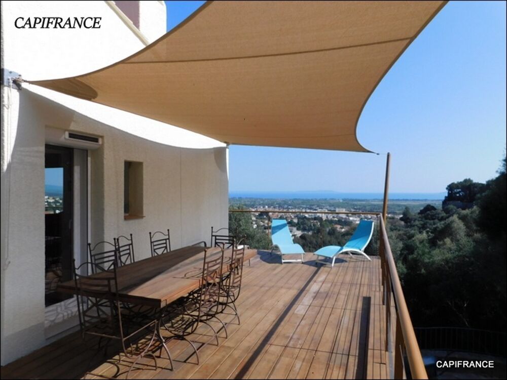 HYERES (83) Maison individuelle rénovée vue mer avec terrasse sur 5 000 m² de terrain/double garage