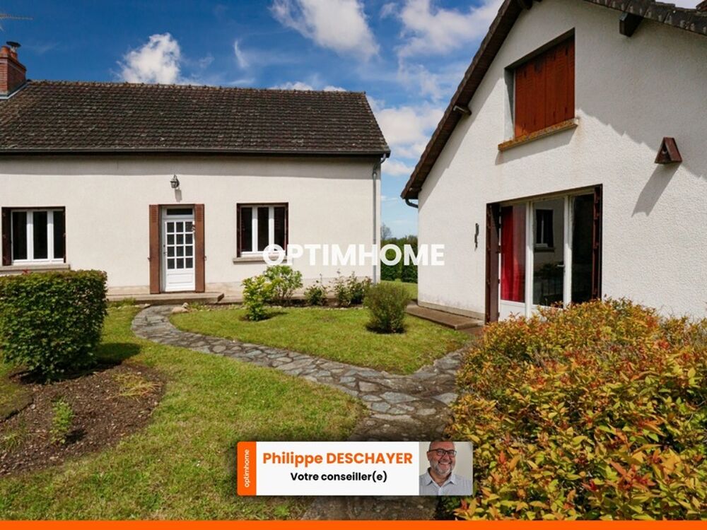 3 MAISONS Plain Pied : Maison 71 m² - GITE avec GARAGE 50 m² - Maison 40 m² + GRANGE 55 m² sur TERRAIN de 2450 m²