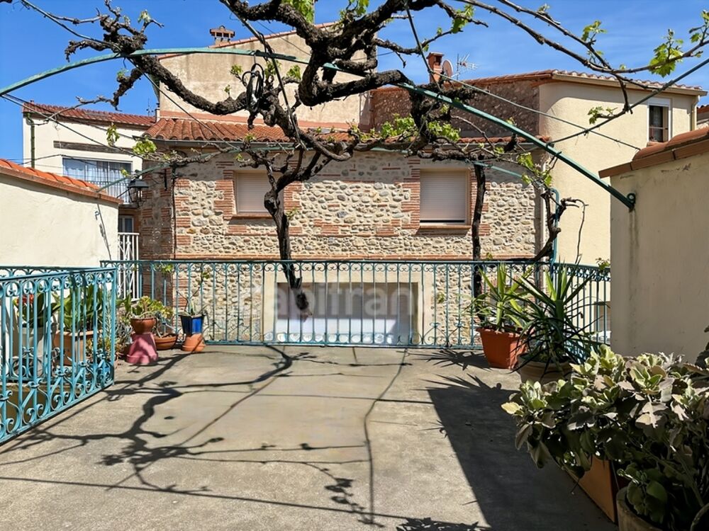 Vente Maison Pyrénées Orientales (66) - Maison de village - 3/4 chambres - Cuisine équipée – Climatisation - Terrasse, garage et cave - Vue s Banyuls dels aspres